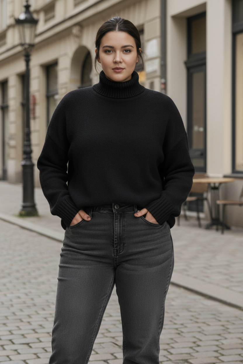 Women’s Oversized Turtleneck Sweater